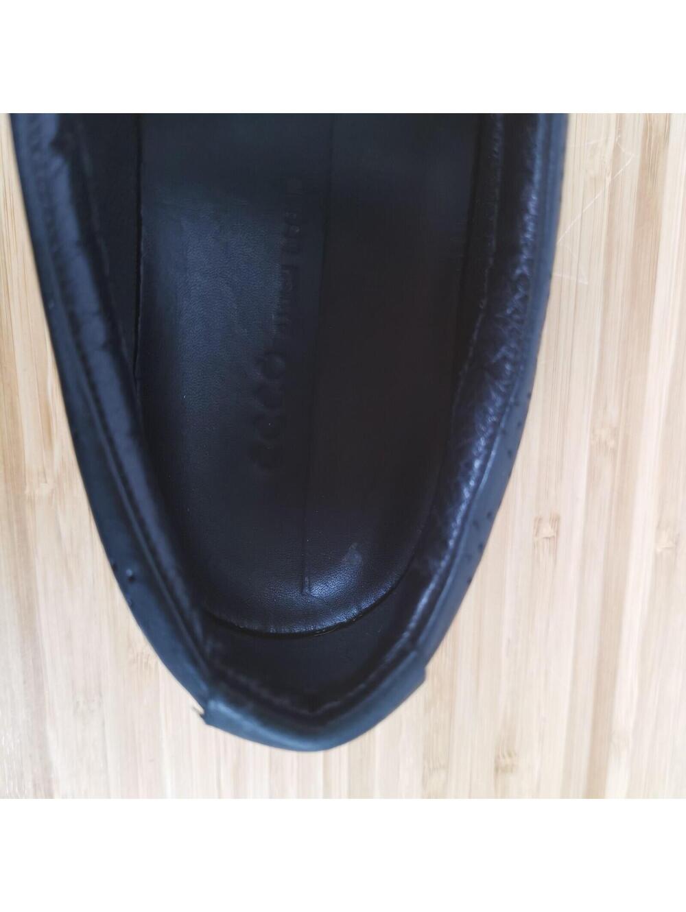 Ecco Womens Size 7 Leather Soft 7 Danish Design Black Sneaker Shoes EU 38 - Picture 7 of 8